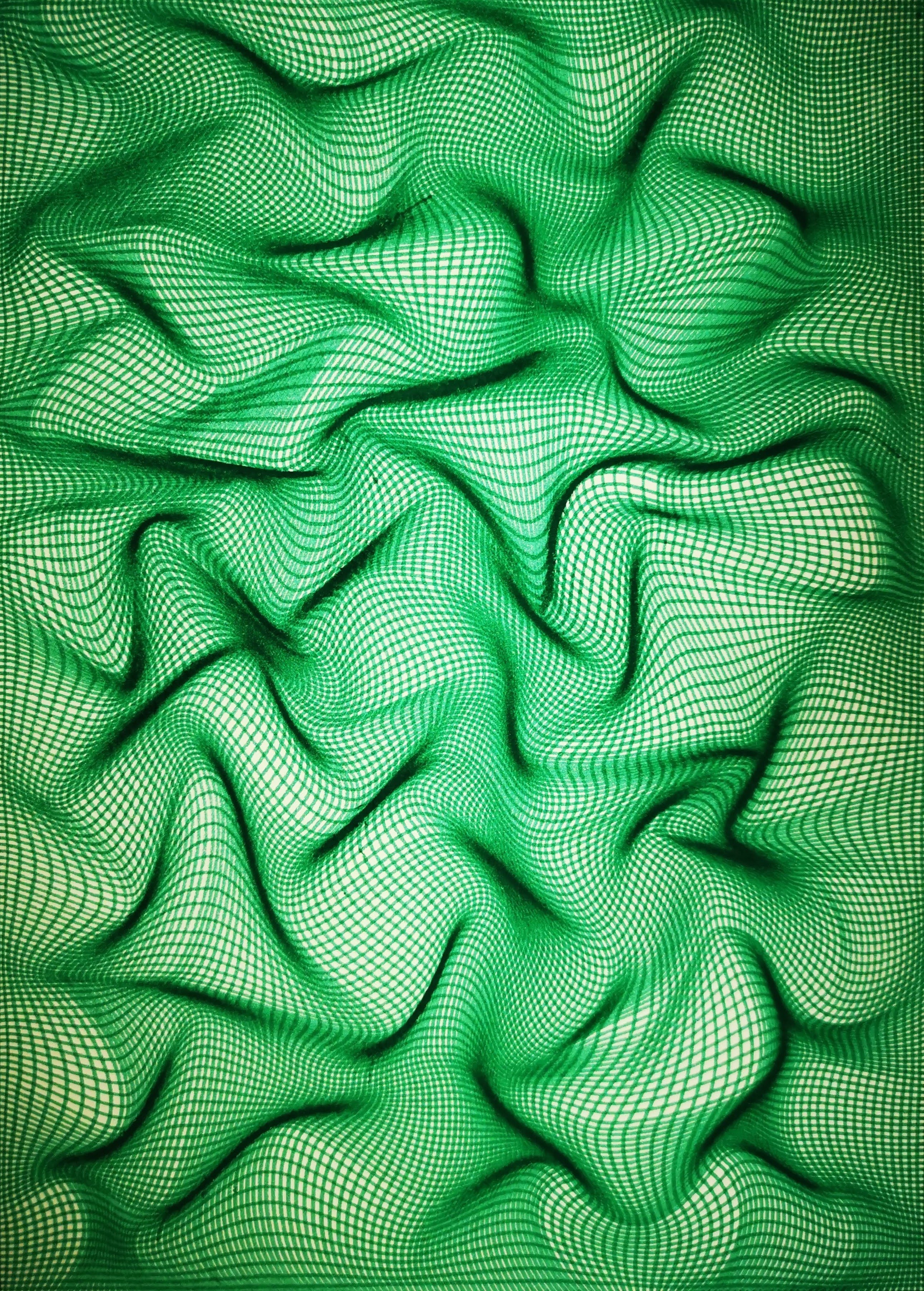 Green cosmos warped pattern